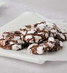 Galletas de chocolate craqueladas
