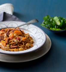 Chorizo and chicken pasta