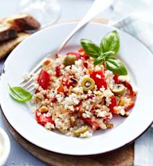 Graupen-Risotto mit Paprika
