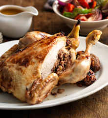 Poulet farci de Noël