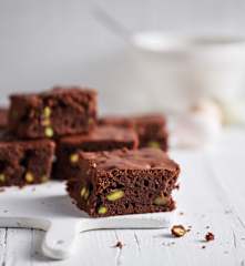 Brownie con pistaches