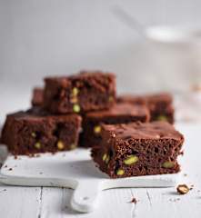 Brownies cioccolato e pistacchi