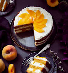 Möhren-Pfirsich-Torte