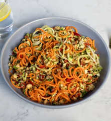 Spiralized Rainbow Salad