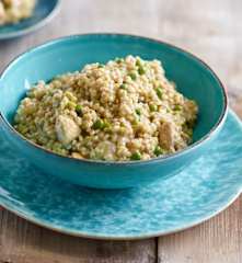 Risoto de cevadinha com frango