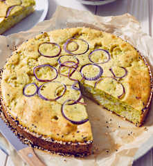 Herzhafter Blumenkohl-Kuchen
