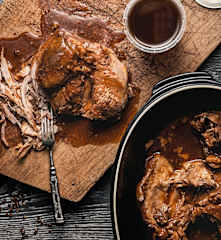 Pulled pork (porc effiloché)