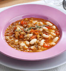 Guiso de lentejas y alubias con verduras