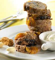 Rollo de carne de ternera con frutos secos