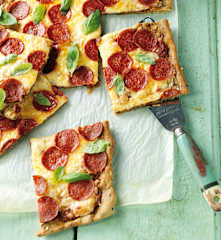 Piza rápida de peperoni