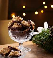 Getunkte Haferflockenkekse