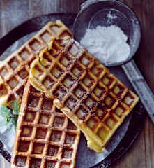 Ingwer-Marzipan-Waffeln