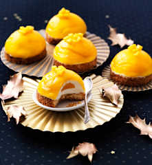 Crémeux au fromage blanc sur sablé breton