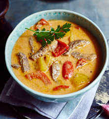 Paprika-Rindfleisch-Eintopf