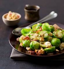 Brussels sprouts with lime crumb