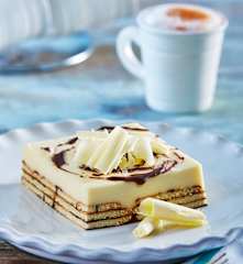 Tarta de chocolate blanco