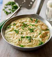 Cheddar and Stilton Soufflé Omelette