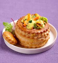 Vol-au-vent z mulami i kapustą włoską