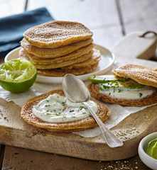 Tortitas o blinis de salvado de avena (sin lactosa)