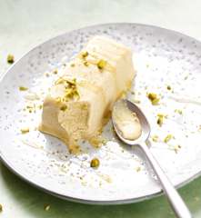 Glace indienne saveur pistache, rose et cardamome (Kulfi)
