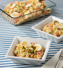 Ensalada de arroz con mayonesa