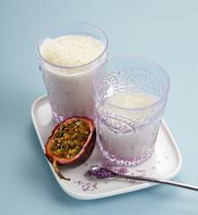 Smoothie lait de soja banane Passion