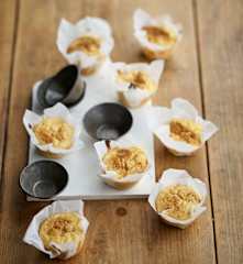 Queijadas de coco e canela