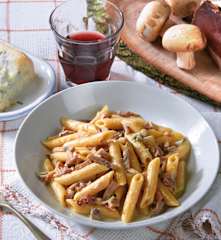 Penne risottate funghi e speck