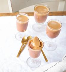 Crème au chocolat, gelée de café