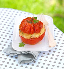 Tomates farcies au poisson