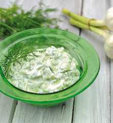 Yoghurt and cucumber salad