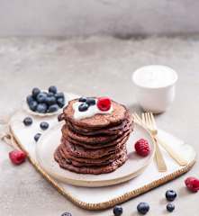 Czekoladowe placuszki proteinowe