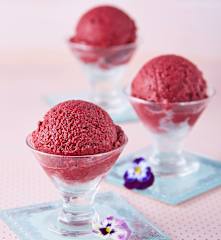 Sorbete de frutos rojos y yogur