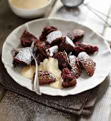 Schoko-Kirsch-Schmarrn vom Blech