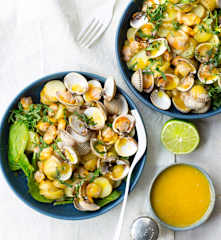 Salade de pommes de terre aux coques