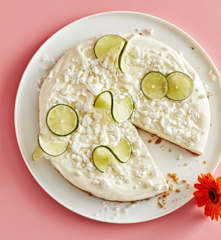 Limetten-Frischkäse-Torte