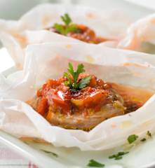 Medalhões de porco com manga