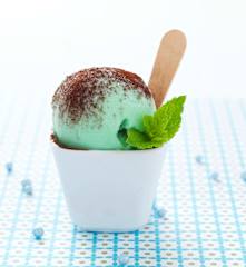 Mousse glacée à la menthe