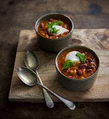 Smoky Mexican bean soup