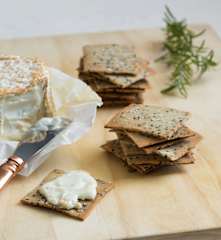Rosemary and sea salt crackers