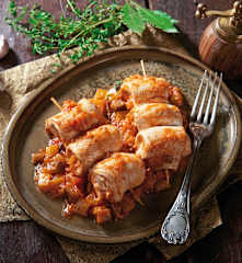 Spiedini di pollo alla provenzale