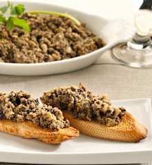 Revuelto de cebolla confitada y morcilla