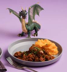 Rindsragout mit Erdäpfel-Karotten-Püree