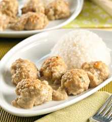 Albóndigas con salsa de champiñones
