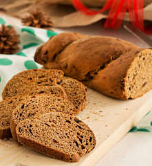 Pan de café con pasas