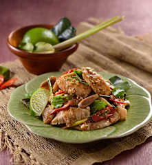 蝦醬香茅炒豬肉