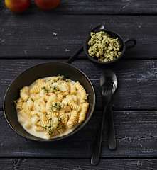 Pasta mit Gorgonzola und Birne
