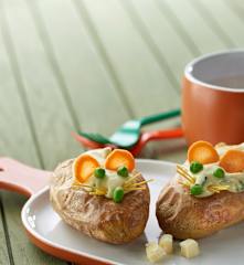 Souris en pommes de terre et robe des champs