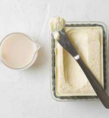 Mantequilla y suero de leche