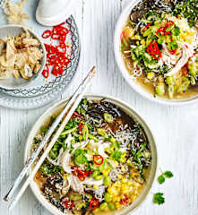 Miso chicken noodle soup (Diabetes)